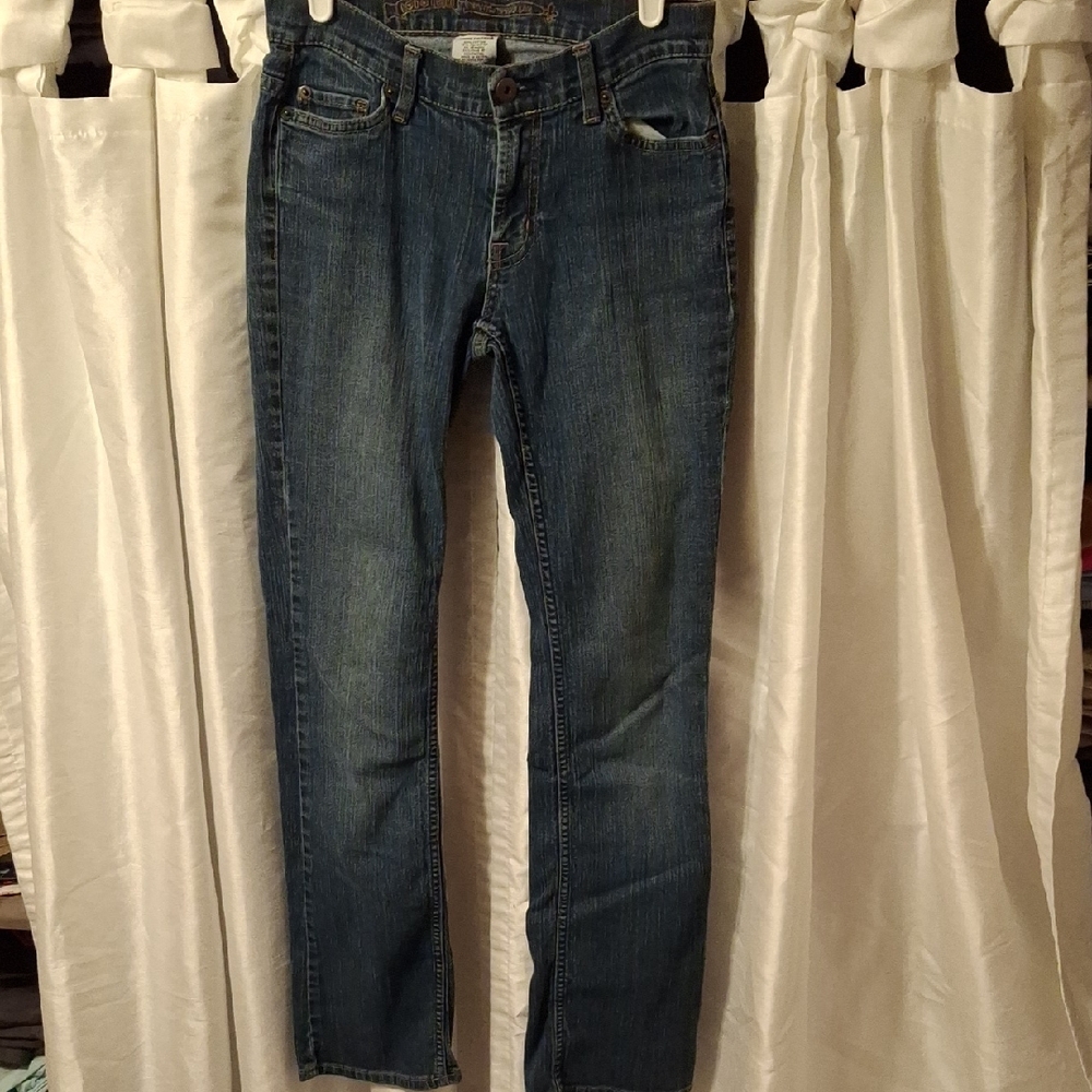No Boundaries Straight Leg Blue Jeans 3